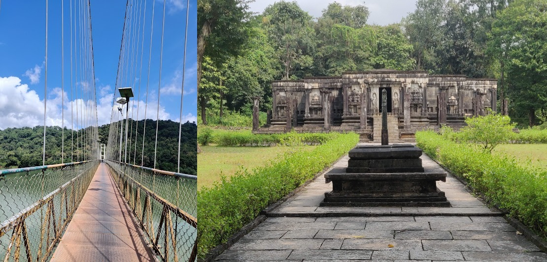 Hanging Bridge and Chaturmukha Basadi Honnavar - Nearby Place